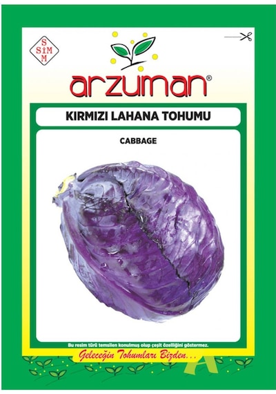 KırmızıMor Lahana Tohumu 10 GR Ort 2000 Ad Tohum N115139