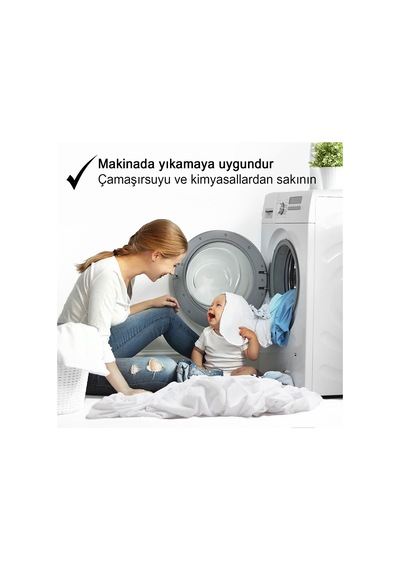 Vionel Home%100 Pamuklu Kapitone Sıvı Geçirmez Yatak Koruyucu Alez Fitted Full Kenar 180x200 Cm Diğer