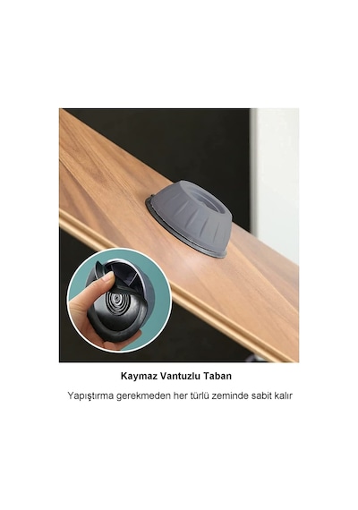 4'lü Set Çamaşır Makinesi Sabitleyici Titreşim Engelleyici Makine Yükseltici M-541 Gri Diğer