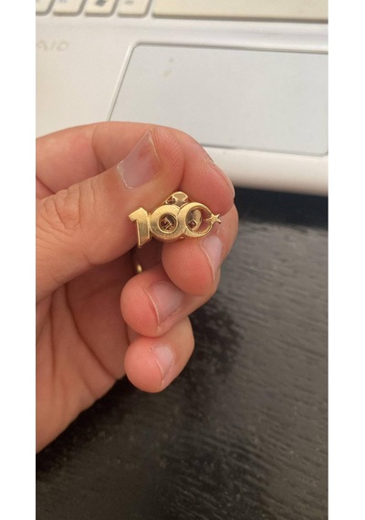100. Yıl Yüzüncü Yıl Rozeti Metal Yaka Rozeti 3 Adet Gold Gri