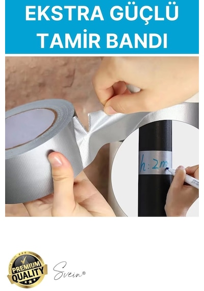 2 Adet 10 Mt Mavi Tamir Takviye Kapatıcı Güçlü Onarım Bandı Su Geçirmez Sızdırmaz Dayanıklı Çatlak