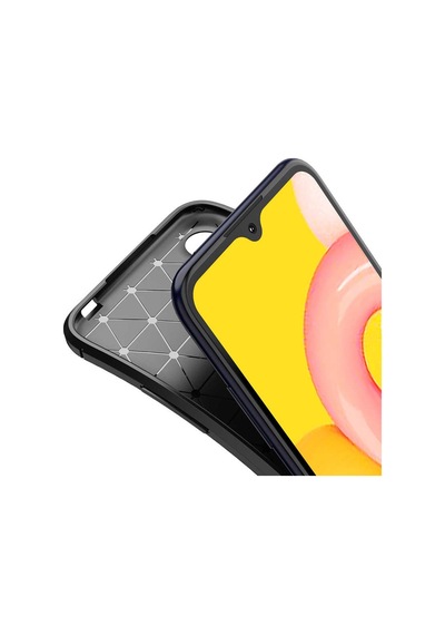 Samsung Uyumlu Galaxy A01 Kılıf Zore Negro Silikon Kapak-Kahverengi