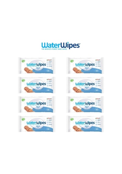 Waterwipes Doğal Yeni Islak Mendil Bio Baby 8'Lix60 (480 Yaprak) Wipes