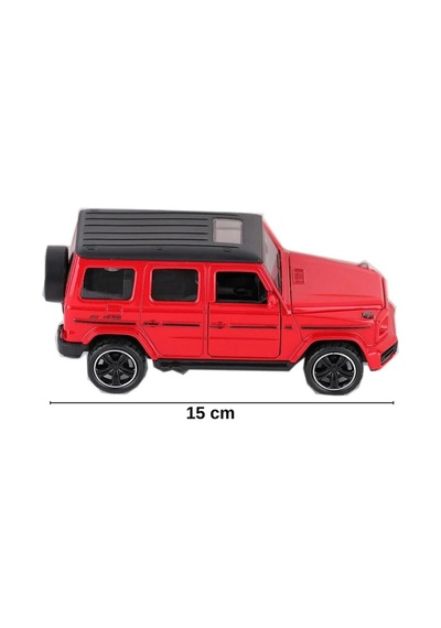 1:32 Metal Çek Bırak Mercedes G65 Kırmızı Sesli Ve Işıklı Kapıları Açılan Oyuncak Arazi Aracı