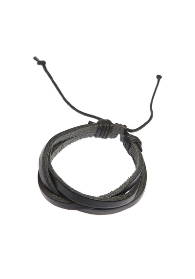 Tblk03235 Üç Sıra Şerit Deri Unisex Bileklik 3197-3400 Çok Renkli