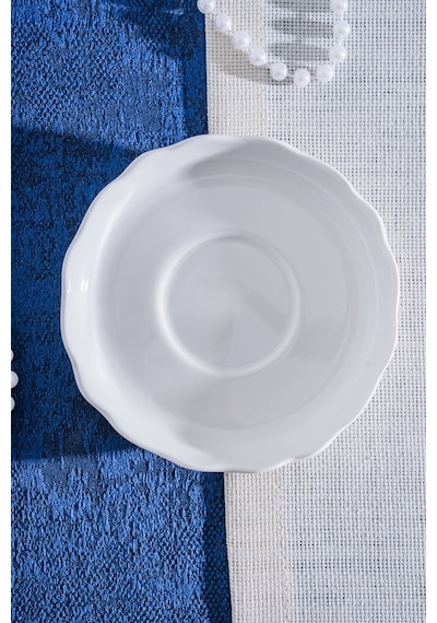 Acar King Çay Tabağı - 13 Cm Beyaz