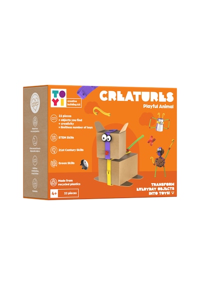 Toyi Creatures Playful Animal - Stem Seti Ve Yaratıcı Yapı Oyuncakları