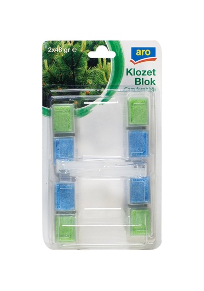 Aro Wc Blok 2 Li 48 G Çam Kokulu Tuvalet Temizleyici 2'li Ekonomik Paket - 2 Adet Tarı