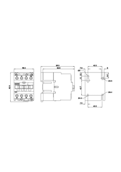 Siemens 3mt7032-2aa10-0al2 Sinoplus Güç Kontaktörü, 3 Kutup Boy:2, 230v Ac, 1 No, 15kw, 32 Amper