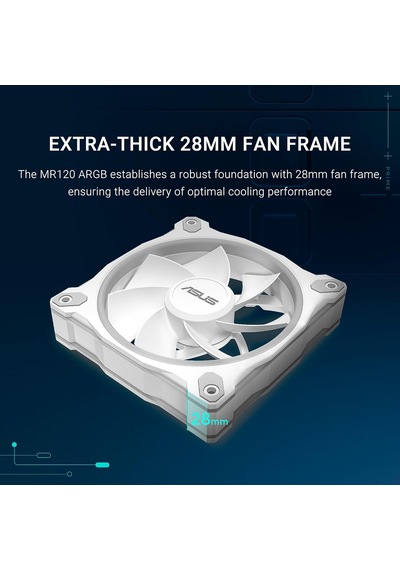 Prime Mr120 Argb Ters Beyaz Kasa Fan Üçlü Paket