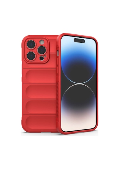 Apple iPhone  Uyumlu  15 Pro Max Kılıf Optimum Silikon - Kırmızı