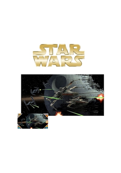 Star Wars Tie Fighter Vs. X-wing Glass Poster