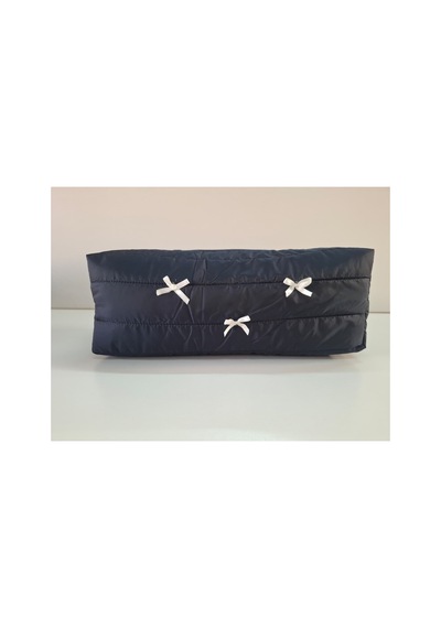 Dreamy Navy Kapitone Fiyonklu Tüm Saç Şekillendiricilerine Uygun Organizer Çanta Tb043