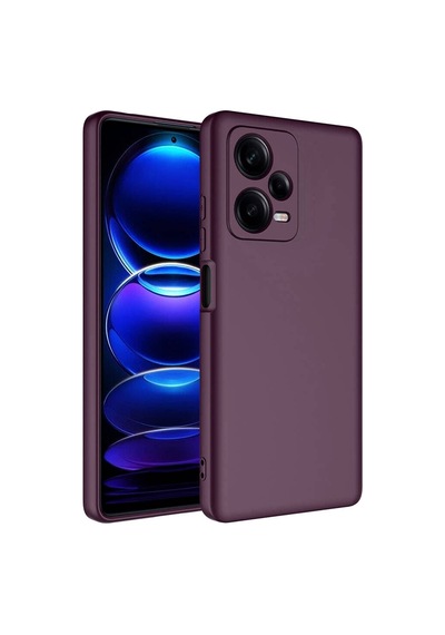 Zore Redmi Note 12 Pro Plus 5g Kılıf Nvth Mara Lansman Kapak - Koyu Mor