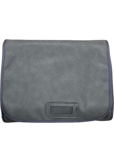 Deri Kumaş Gri Renk 84 / 28 Cm Bileklik Sergileme Seyahat Çantası