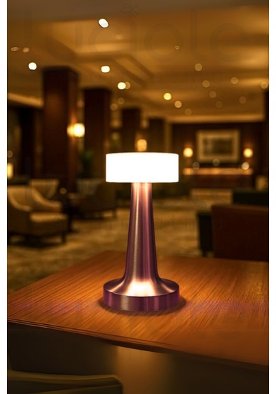 Ct-8436 Denver İnci Rose Gold, Dokunmatik Dimmerli, 3 Farklı Işık Tonlu, Şarjlı Led Masa Lambası