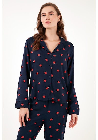Lela Reguar Fit Yumuşak Dokulu Bayan Pijama Takımı 611Pt288Y Lacivert Lela Reguar Fit Yumuşak Dokulu Bayan Pijama Takımı 611Pt288Y Lacivert