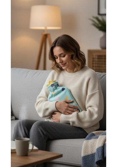 Tam Kılıflı Sıcak Su Torbası 1.8l - Peluş Kılıflı Termofor Renkli