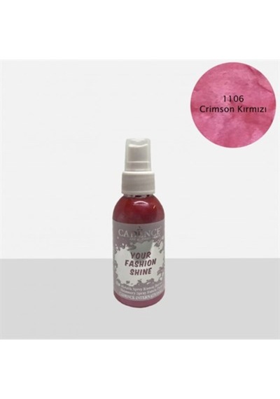 1106 Crimson Kırmızı Sprey Metalik Kumaş Boyası
