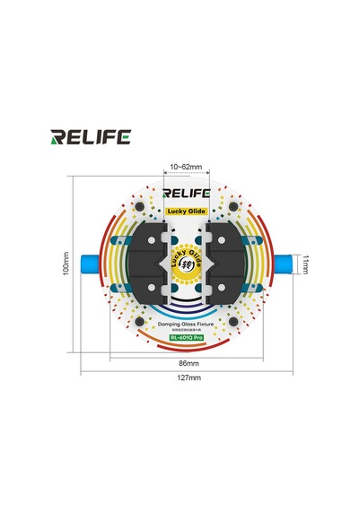 Relıfe Rl-601q Pro Cam Yüzeyli 360 Derece Dönebilen Anakart Entegre Bord Tutucu Tamir Standı Mengene