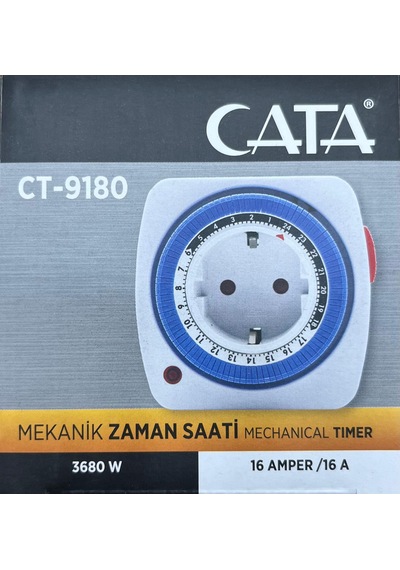 Cata Fişli Mekanik Zaman Saati 3500w 16a