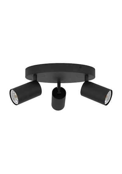 Mylights Demet Habek 30cm Metal Gövde Panasonic Gün Işığı Ampullü Spor Modern Led Avize Siyah