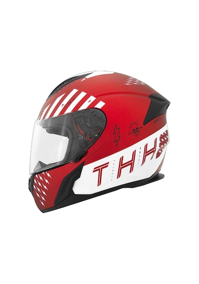 Thh T810s Mmxxı Kapalı Motosiklet Kaskı Beyaz - Kırmızı