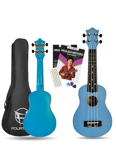 Fourtune Loki Sp-21bl Soprano Mavi Ukulele Seti Başlangıç Seviye Mavi