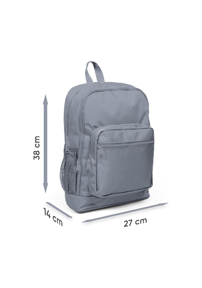 Coral High Kids Siyah Gri Dinozor Desenli Dört Bölmeli Usb'li Okul Sırt Çantası 23844