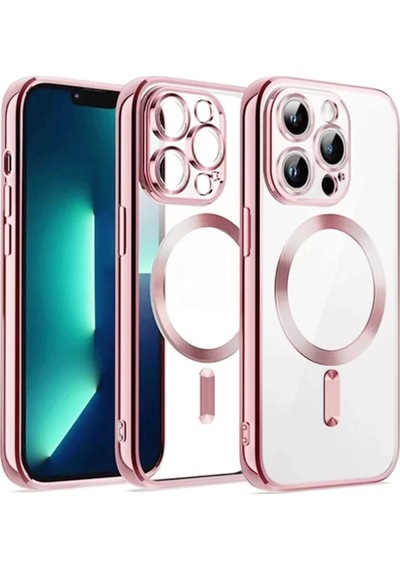 Newface Apple İphone 15 Kılıf Kross Magneticsafe Kapak - Pembe