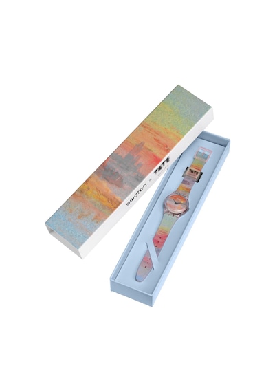 So28z700 Swatch Turner's Scarlet Sunset Unisex Kol Saati Çok Renkli