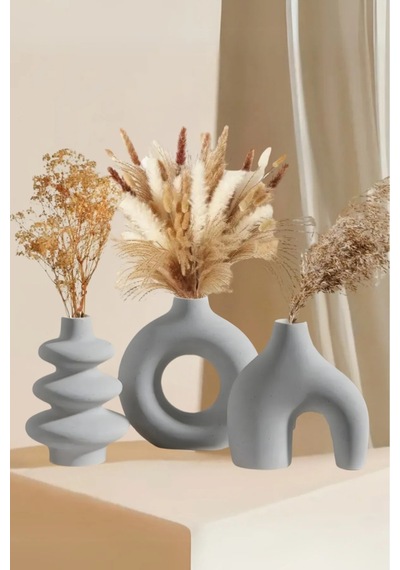 İskandinav Tarzı Bohem 12 Cm Vazo Pinterest Pampas Vazosu Dekoratif Salon Aksesuarı Masa Süsü Diğer