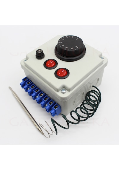 Gazlı Termostat 0-40C Isı Kontrol Voltaj Koruma 3 Farklı Çıkış