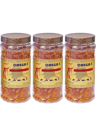 Mnk Omega 3 Balık Yağı 1000 MG 3x200 Softgel