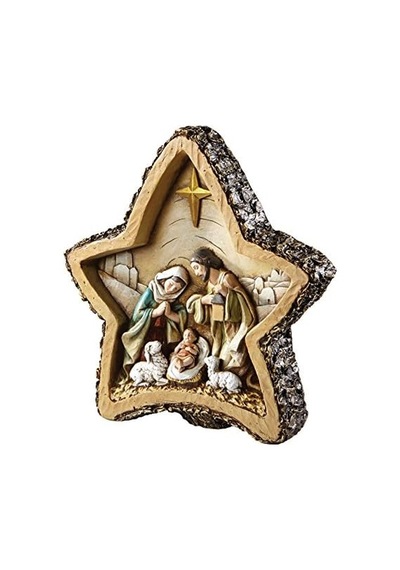 Avalon Gallery Nativity Woodcut Figür, Yıldız
