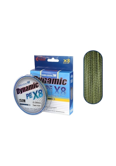 Captain Dynamic Soft PE 8 Örgü Spin İp Misina 150mt Yeşil 0.08 mm
