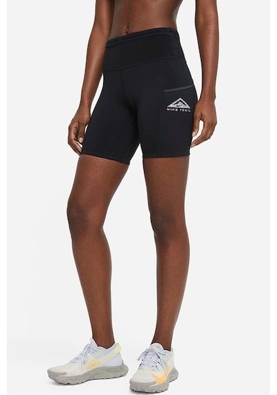 Nike Dri-fit Epic Luxe Trail 7 Cepli Kadın Koşu Şortu Siyah
