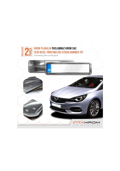 intakrom Opel Astra K Krom Plakalık - Hummer Tip 2 Adet