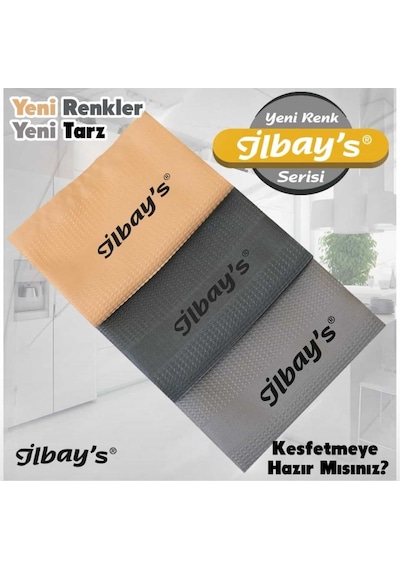 İlbay's 3'lü Mikrofiber Temizlik Bezi 40x60 Cm Yeni Renkler Çok Renkli