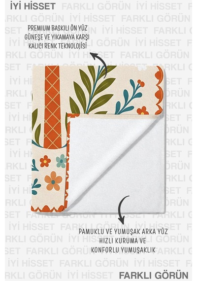 Vintage Palmiye Çiçekli Plaj Havlu Örtüsu - Bohem Tropikal Hızlı Kuruyan Mikrofiber Havlu Örtü Keten Lavanta