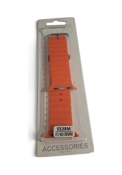 Apple Watch 38/40/41 Mm Uyumlu Turuncu Silikon Kordon Kayış Series 3/4/5/6/7/8/9/se Turuncu - 907225730