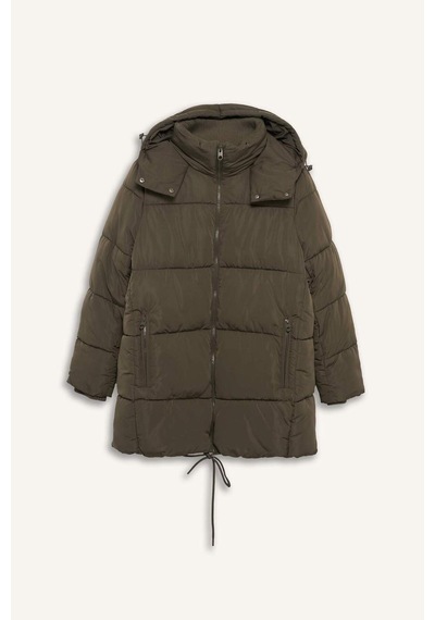 Defacto Su Geçirmez Regular Fit Kapüşonlu Parka F3557ax25wnkh402 Haki-kh402