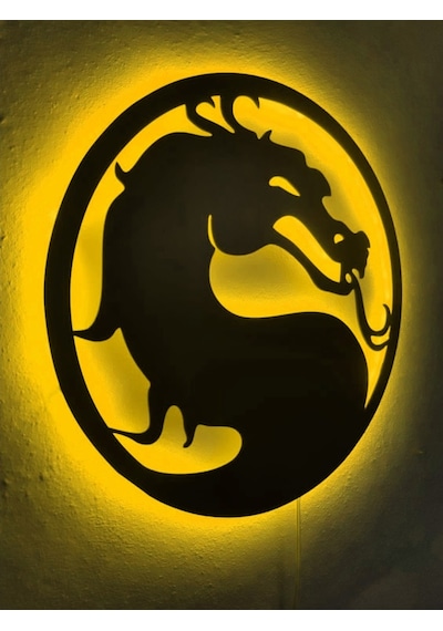 Mortal Kombat Led Işıklı Tablo (523523837)