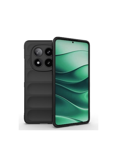 Vendas Xiaomi Redmi Note 14 Pro 4g Kılıf Esnek Tpu Oyuklu Arka Yüzey Tasarımlı Zore Etnik Silikon Kapak Siyah