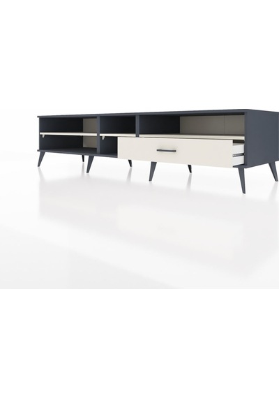 Kronos Tv Ünitesi 3 Raflı Tek Çekmeceli 220x59x51 Antrasit-aytaşı Aytası/aytası - Antrasıt Kronos Tv Ünitesi 3 Raflı Tek Çekmeceli 220x59x51 Antrasit-aytaşı Aytası/aytası - Antrasıt