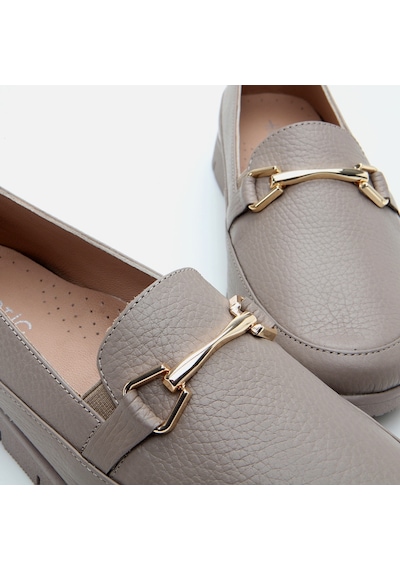 Hotiç Hakiki Deri Vizon Kadın Tokalı Loafer 01ayh306720a450 Vizon-taupe Vizon