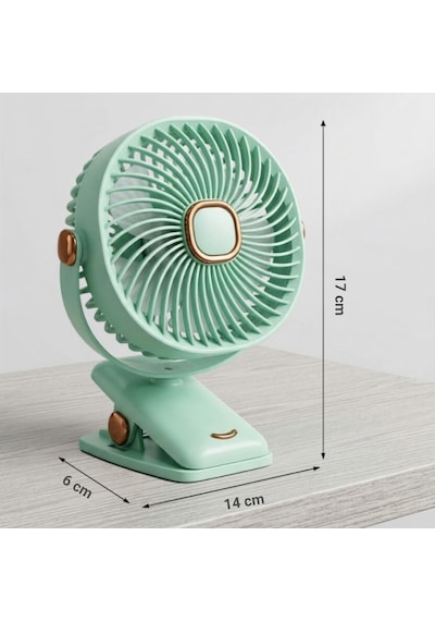 3 Kademeli Mandallı Masaüstü Fan 360 Tam Tur Dönebilen Oynar Başlıklı Duvara Monte Edilebilen Mini Fan Zb113 5705