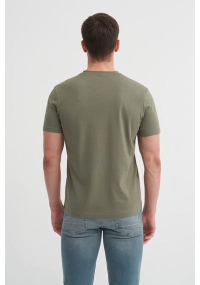 Cazador Basic Süprem Erkek T-shirt 46230 Haki Haki