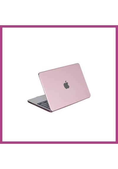Gees Global Macbook Neo Şeffaf Macbook Kapak - Pembe Gbzs