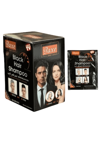 Paxe Black Hair Shampoo Beyaz Saç Kapatıcı 10lu Paket Tüm Saç Tipleri